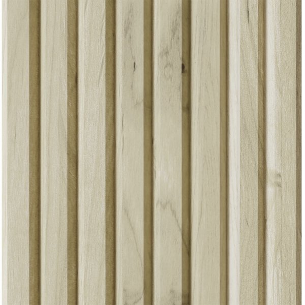 Designs Of Distinction 1-1/2" Tall Bevel Slat Tambour - Paint Grade (12"W x 48"L) 011248207PT1